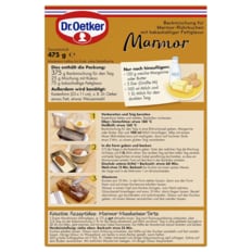 Dr. Oetker 닥터 외트커 코코아 마블링 케잌 베이킹 믹스 580g