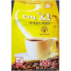 모카골드커피(맥심 500g) 커피 커피가루 봉지커피 1회