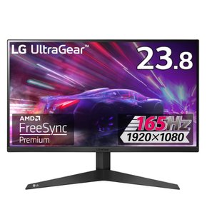 LG UltraGear 24GQ50F-B 23.8 HDVA165Hz1ms MBRHDRFreeSync 게이밍 모니터 인치풀