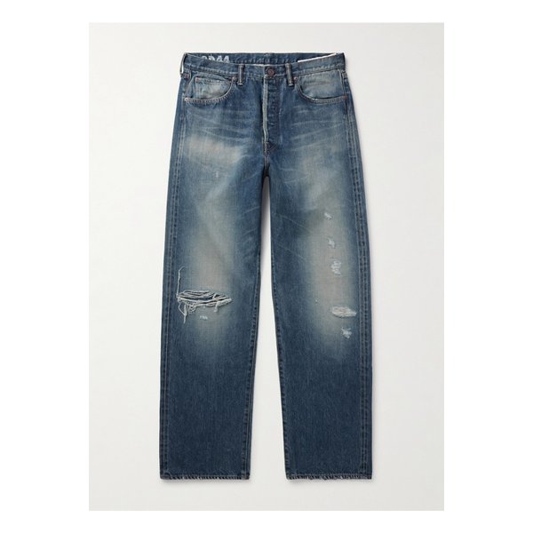 소셜 스컬프처 01 와이드 디스트레스 셀비지 진 46376663162858746