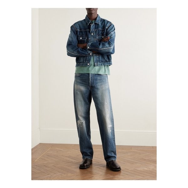 소셜 스컬프처 01 와이드 디스트레스 셀비지 진 46376663162858746