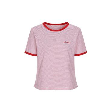 올리브데올리브 [On-line exclusive] 핀 스트라이프 링거 티셔츠 OH5ME687