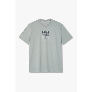 ARMANI EXCHANGE 남성 프린티드 숏 슬리브 티셔츠 (A415130023) 그레이