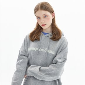 LINE LOGO HOODIE_MELANGE GRAY