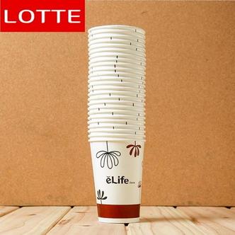  [BF12] eLife 일회용 종이컵 12.5x8.5cm 25p 큰종이컵