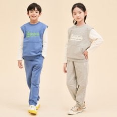 [BEANPOLE KIDS] 24SS바서티레이어드스웨트상하세트(2종 택1)