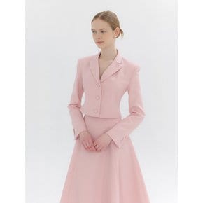 Signature Cropped Jacket/ Pink