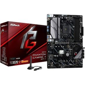 미국 애즈락 메인보드 ASRock 마더보드 X570 Phantom Gaming 4 WiFi AX AM4 AMD SATA 6Gb/s ATX