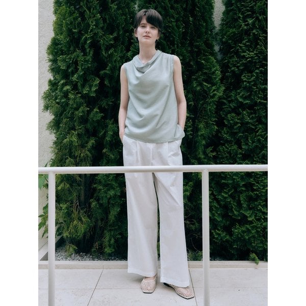 COOL AIRY TUCK WIDE PANTS ( 2 COLORS)