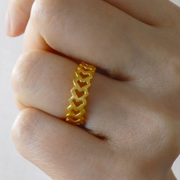 [가앤] 24k순금 스무스 하트 반지 3.75g