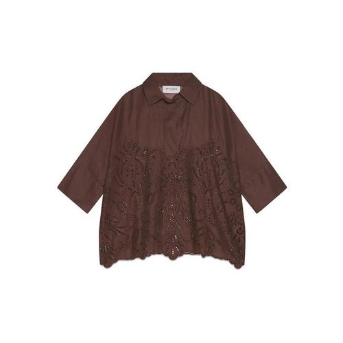 에르마노 설비노 셔츠 D48EK022EN0MFB24 Brown