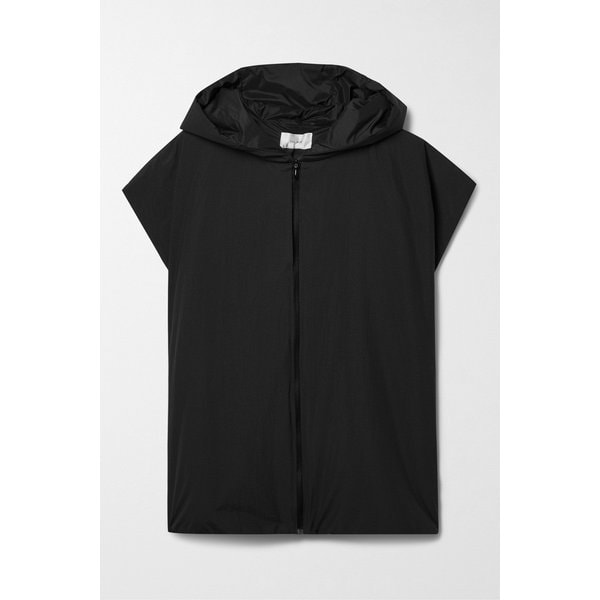 레단 후드 패딩 셸 베스트 블랙 1647597317180990