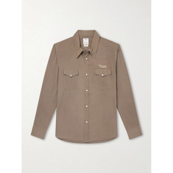 포 코너스 로고 자수 캔버스 웨스턴 셔츠 46376663162933429