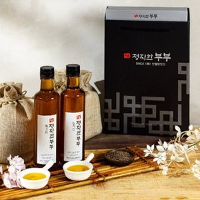 [정직한부부] 당일생산 참기름 300ml+들기름 300ml 선물세트