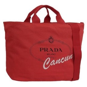 2WAY CANAPA TOTE L ROSSO 2VG022 A4 [] [프라다] 가방 여성 숄더백 토트 백 아울렛 브랜드 레드