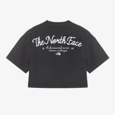 [노스페이스 공식] NT7UR36J 화이트라벨 여성 아이스런 반팔 라운드티_BLACK