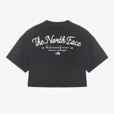 [노스페이스 공식] NT7UR36J 화이트라벨 여성 아이스런 반팔 라운드티_BLACK