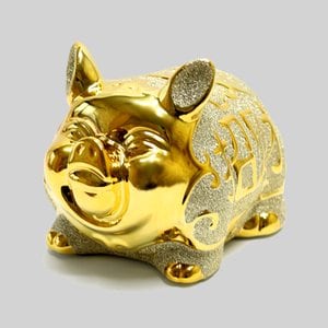 베스트데코 행운과재물의 상징 황금돼지저금통