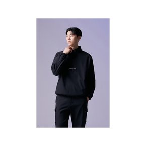 (남성) Brushed Back Woven Patched Half-Zip G4TAW26502BKX