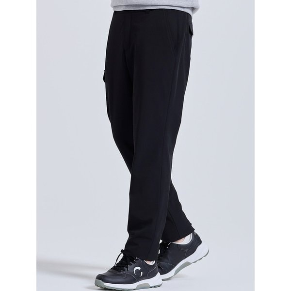 남성 아웃 포켓 스탠다드 핏 패딩 팬츠 블랙