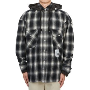 메종미하라야스히로 남성 후드 셔츠 J13SH182 BLACK