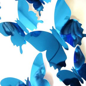 거울 나비 기타 장식 용품 인테리어소품 블루