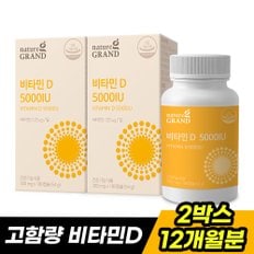 스위스산 고함량 비타민D 5000IU 180캡슐 2박스 12개월분