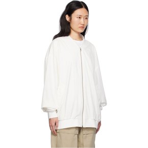 MM6메종마르지엘라 오프 화이트 집업 보머 재킷 SH0AM0002 S54445 102 Off White