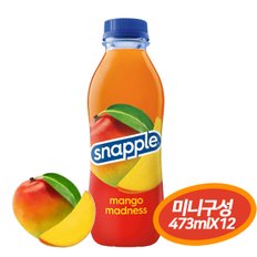 스내플 망고 매드니스 주스 PET snapple 473mlX12(PET) 미니구성