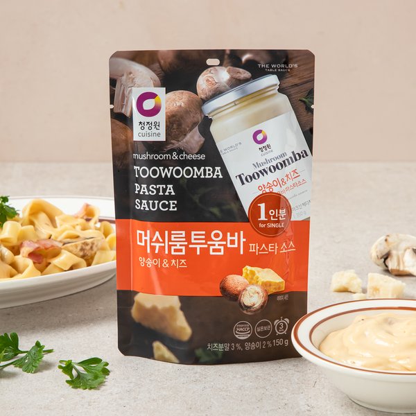 청정원 싱글파우치 머쉬룸투움바소스 150g