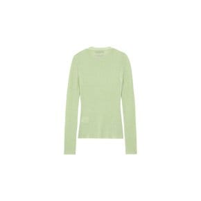 Mohair Ribbed Round Pullover_mint