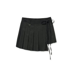 pleats skirt (grey)