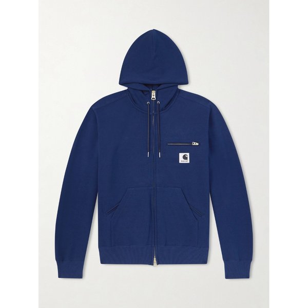 로고 아플리케 코튼 저지 집업 후드 티셔츠 46376663162959979