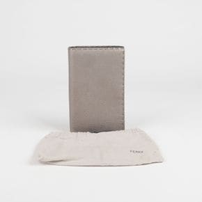메탈릭 그레이 가죽 셀러리아 중지갑 59980430