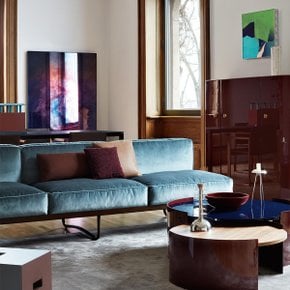 [Cassina 공식수입원] 5 Canape,  Appartement Le Corbusier, 3-Seater (Blue/Brown)