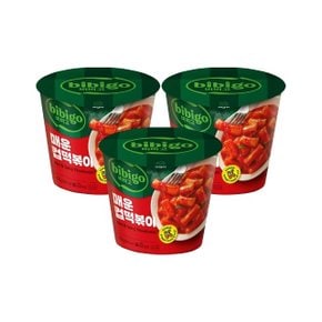 비비고 스파이시 컵떡볶이 110g x3개