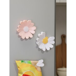 데이지 꽃잎 집게 냉장고 자석 주방 용품 마그넷 2color