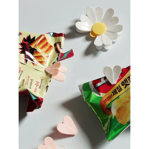 데이지 꽃잎 집게 냉장고 자석 주방 용품 마그넷 2color