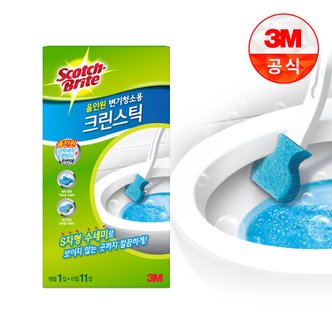 3M 크린스틱 올인원 변기청소 핸들+리필 11입