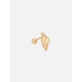 14k bold shell wave piercing