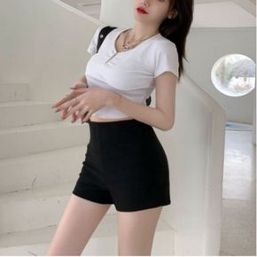 반바지 숏팬츠 여름 슬림 심플 스판 DE240414