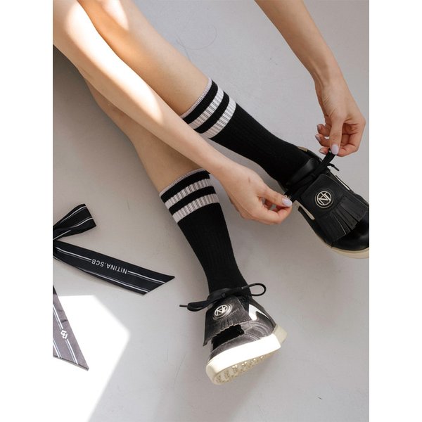 스트라이프 크루 삭스 BK