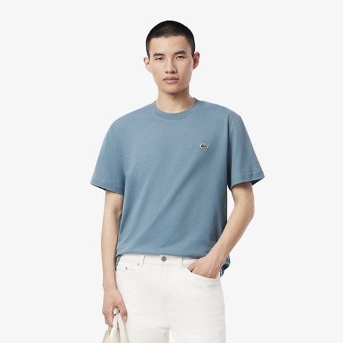 라코스테 (남성)클래식핏 크루넥 반팔 티셔츠(TH7318-55G HD9)그레이시블루