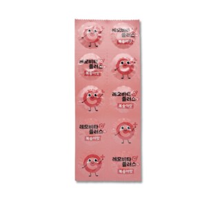 레모비타플러스정 씹어먹는 비타민C 레모나 캔디형 복숭아맛 120정 TB