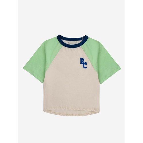 [보보쇼즈 공식스토어]BC 컬러 블록 래글런 슬리브 티셔츠 124AC017