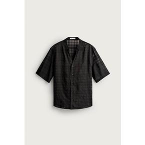 ZARA 자라 체크 약간 비치는 자카드 셔츠 0794 866 800