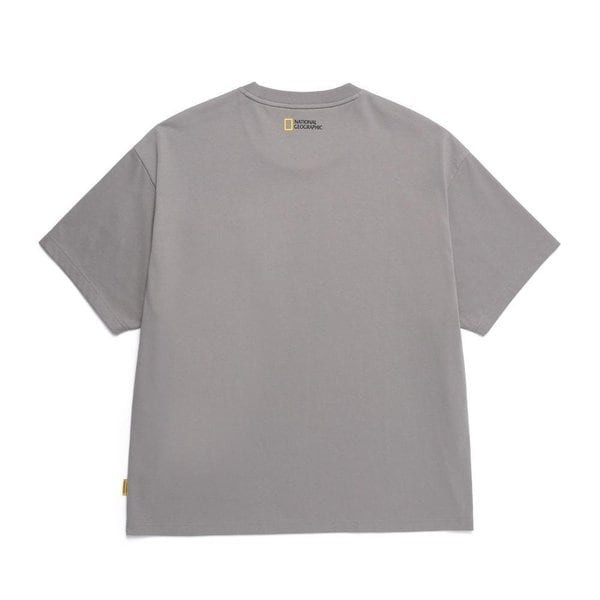 [여주점] N252MTS100 NRN 가슴 포켓 세미오버핏 반팔 티셔츠 STONE GREY