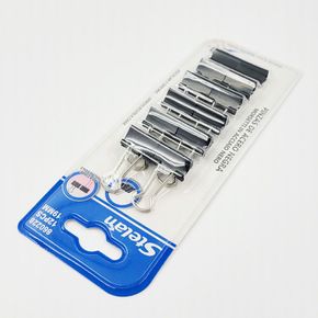 사무실청소 블랙 서류 집게 클립 19mm 12PCS 사무용 문서 쇠 대형