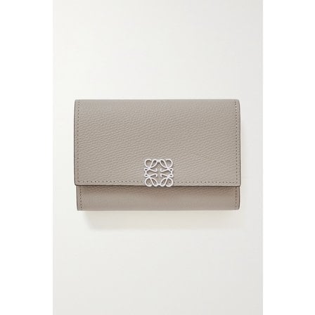 로에베 Anagram Textured-leather Wallet 베이지