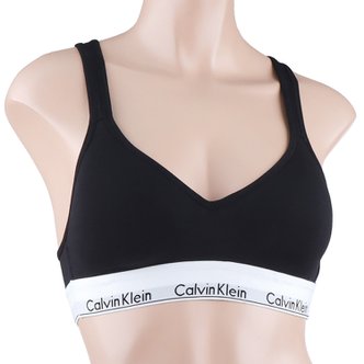 Calvin Klein [캘빈클라인 언더웨어] 여성 브라렛 CK 코튼 스포츠브라 QF1654 블랙